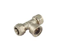 Raccordo tee femmina per multistrato a stringere 1/2" x 20mm