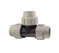 Raccordo Tee Intermedio a Compressione Doppia Femmina Ø 63 PN16 PSN