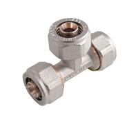 Raccordo Tee Intermedio a Stringere per Tubo Multistrato Ø 26 26 26 APE