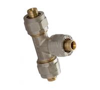 Raccordo Tee Intermedio a Stringere Tre Pezzi per Tubo Ø 26 26 26 APE
