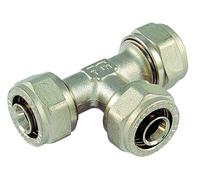 Raccordo Tee Intermedio per Tubo Multistrato al Cobrapex Tiemme 1607323232