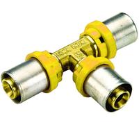 Raccordo Tee Intermedio per Tubo Multistrato Pressare Tiemme Raccorderie