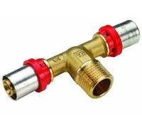 Raccordo Tee Maschio per Tubo Multistrato Pressare Tiemme 16581 214