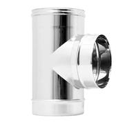 Raccordo a "t" 90° in acciaio inox aisi 304 monoparete spessore mm.0,5 - fmm ø m