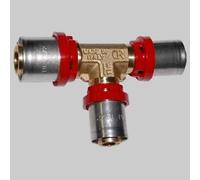 Raccordo Tee Ridotto a Pressare Tiemme 32 x 32 x 20 Laterale