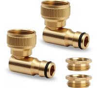 Raccordo Universale Per Tubo 'Acqua - 2 Pezzi In Universale Da 1/2 E 3/4 Pollici - Adattatore Per Tubo Da Giardino | per Lavatrice, Autolavaggio, Pulizia Domestica, Irrigazione Giardino, Bagnetto Anim