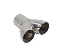 Simoni Racing Raccordo a Y in Acciaio Inox per Scarico - Diametro 50mm - Universale, Alta Resistenza, Performance Sportive