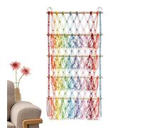 Raccumi per amache Boho giocattolo - Montaggio a parete a 4 livelli Pieno di peluche con stile Macrame | Organizzatore di stoccaggio regolabile per la camera da letto della scuola materna, display pel