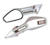 Race-6 Led, coppia specchi retrovisori esterni - Cromo