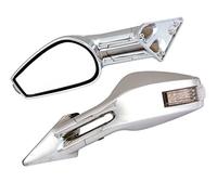 Race-6 Led, coppia specchi retrovisori esterni - Cromo