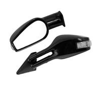 COPPIA SPECCHIETTI AUTO RACE-6 NERO MOLLA FRECCE LED MANUALE OMOLOGATI AUTO