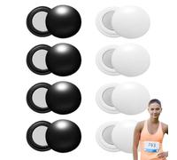 Race Bib Magnets - Marathoner Number Holder, 8 Pairs Multi-Function Reusable Magnetic Fasteners, Anti-Slip Race Bib Magnets for Running Competition Track Cycling Dance Athlete Sports Racing Training