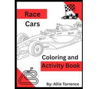 Race Car Coloring and Activity Book