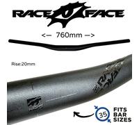 Race Face Ride MTB Fr Dirt Ebike DH Fatbar Riser Manubrio 35 Nero 760 X 20 Mm