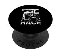 Race Racing Auto Icona Logo Racing PopSockets PopGrip Adesivo