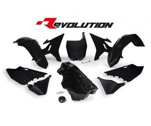 Race Tech Kit plastica Revolution + serbatoio nero Yamaha YZ125/250, nero