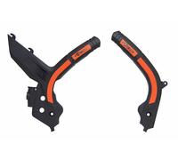 Race Tech Protezione telaio bimateriale RACTECH nero / arancione, nero