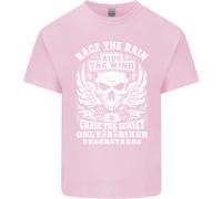 Race The Wind Biker Moto Bambini T-Shirt Ragazzi Ragazze