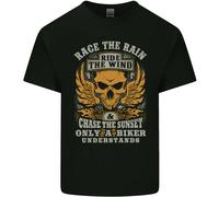 Race The Wind Maglietta Per Moto Biker Bambini