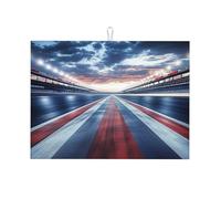 Race Track - Tappetino scolapiatti per bancone della cucina, in microfibra, assorbente, riutilizzabile, lavabile, extra large, 45,7 x 61 cm