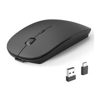RaceGT Mouse wireless Bluetooth 5.4+USB C+USB A, mouse senza fili silenzioso ricaricabile, Magic Mouse ultra piatto per Mac, MacBook Air/Pro,iPAD, PC, Laptop, Computer