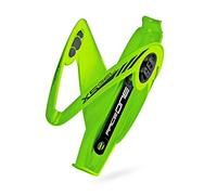 RaceOne.it - Portaborraccia Mod. X5 Gel Porta Borraccia per bicicletta ideale per Bici Race / MTB / Gravel / Trekking Bike. Inserto in GEL Antivibrazioni, ideale per Off-Road. Finitura LUCIDA. Colore VERDE Fluo. 100% MADE IN ITALY