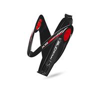 RaceOne.it - Portaborraccia Mod. X5 Gel Porta Borraccia per bicicletta ideale per Bici Race / MTB / Gravel / Trekking Bike. Inserto in GEL Antivibrazioni, ideale per Off-Road. Finitura LUCIDA. Colore NERO / ROSSO. 100% MADE IN ITALY
