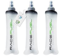 RACEPACE RaceFuel, borraccia pieghevole da 250 ml, in gel Soft Flask, senza BPA, con ricetta RaceFuel Energy Gel QR, perfetta per corsa, maratona, triathlon e ciclismo (3 pezzi, 250 ml)