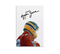 Racer Ayrton Senna - Poster decorativo da parete, per soggiorno, camera da letto, decorazione moderna per camera da letto, 20 x 30 cm