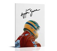 Racer Ayrton Senna, poster decorativo da parete, per soggiorno, camera da letto, decorazione moderna per camera da letto, 60 x 90 cm