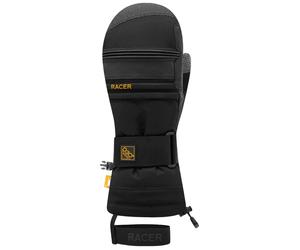 Racer - Calde moffole da sci da uomo - Inside Mitt 5 Black Black per Uomo in Softshell - Taglia M - Nero
