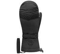 Racer - Guanti da sci in cuoio premium con isolamento Primaloft® - Bloma 6 Black Black per Donne in Pelle - Taglia S - Nero