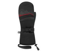 Racer - Guanti da sci in piumino d'oca - ML500 Black Black in Softshell - Taglia Bambino 10a - Nero