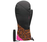 Racer - Moffole da donna impermeabili per lo sci - Dinasty Mitt Black Camel per Donne in Softshell - Taglia 7 - Nero