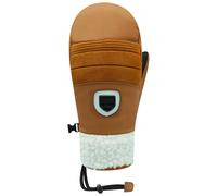 Racer - Moffole in cuoio con isolamento Primaloft® - 90 Leather Mitt Brown per Donne - Taglia 7 - Marrone