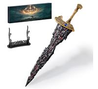 RACEROCKET Eldens Rings Maliketh's Black Blade Sword Model - Spada artigianale in metallo da 30 cm, puntello periferico con espositore, giocattolo da collezione, decorazione da scrivania, regalo