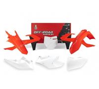 RACETECH KIT PLASTICHE COMPLETO ARANCIONE BIANCO 6 PEZZI KTM SX 125 2016-2018