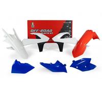 RACETECH KIT PLASTICHE COMPLETO REPLICA SIX DAYS 2018 BLU BIANCO EXC 250 2017