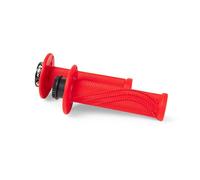 RACETECH Manopola R20 Lock-On Wave Bloccaggio Rapido Rosso Fluo - R-MPRRF000020