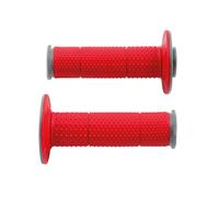 RACETECH Manopole Extrasoft Full Diamond Universali Grigio-Rosso -R-MPRGRRS0011