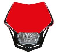 RACETECH Mascherina Portafaro Universale V-Face Rosso-Nero - R-MASKRSNR008