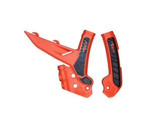 RACETECH Paratelaio Bi-Componente Ktm Replica Arancione / Nero - R-PRTKTMARNR3