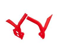 RACETECH Protettore Telaio Bi-Material per moto e ciclomotore Rosso