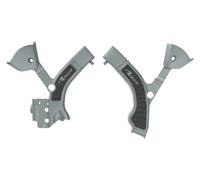 Racetech PROTEZIONI TELAIO BI-MATERIALE TRIUMPH TF 2024-2026 GRIGIO CHIARO-NERO