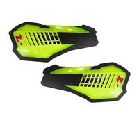 Coppia Paramani Racetech HP2 Giallo Fluo + Kit Montaggio Handguards Moto Yellow