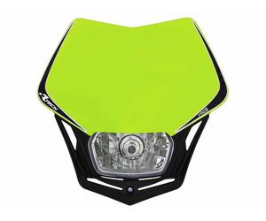 Racetech RTech Mascherina Portafaro Moto Cross Enduro V-Face Alogena Giallo Fluo