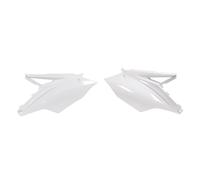RACETECH Tabella Laterale Portanumero Kawasaki Replica Bianco - R-FIKXFBN0016