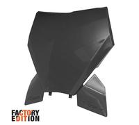 RACETECH Tabella Portanumero Anteriore Factory Ktm Replica Nera - R-TBKTMNR0093