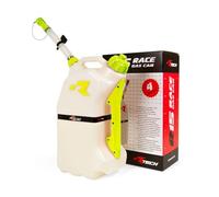 RACETECH TANICA Carburante RTECH 15LT con Tubo Flessibile E Tappo Trasparente-Giallo