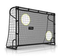 Racetex Porta da calcio da giardino per bambini [con parete porta] - Robusta porta da calcio per bambini e adulti con telaio in acciaio anteriore e rete da calcio resistente alle intemperie - La porta